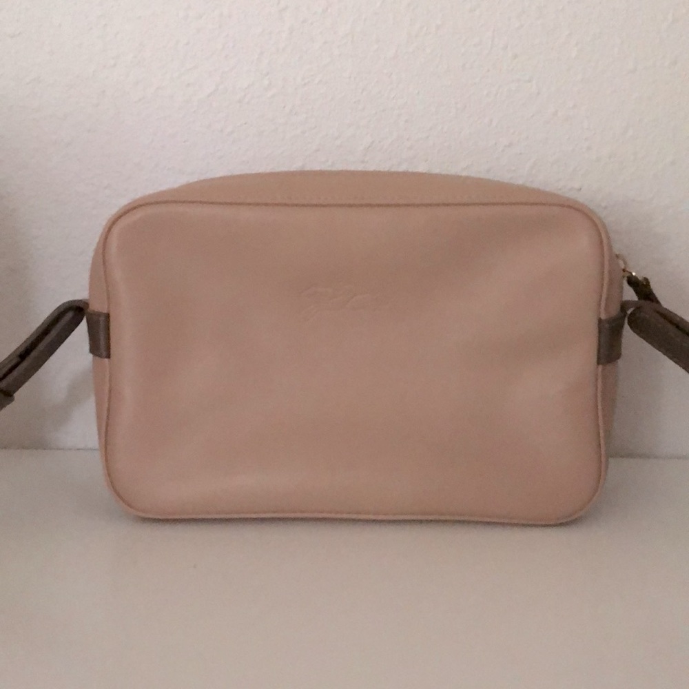 Longchamp Blush Leather Crossbody Bag